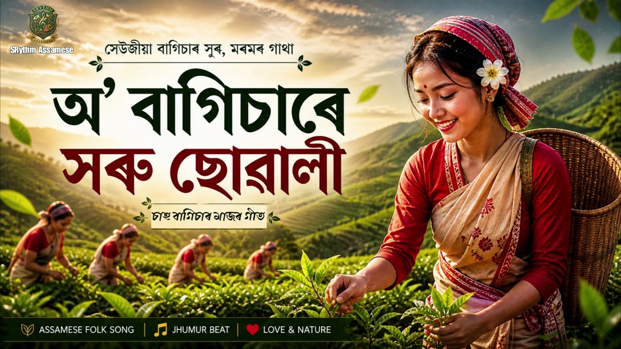 অ বাগিচাৰে সৰু ছোৱালী | O Bagisare Xoru Suwali | Assamese Song | @Rythm_Assamese
