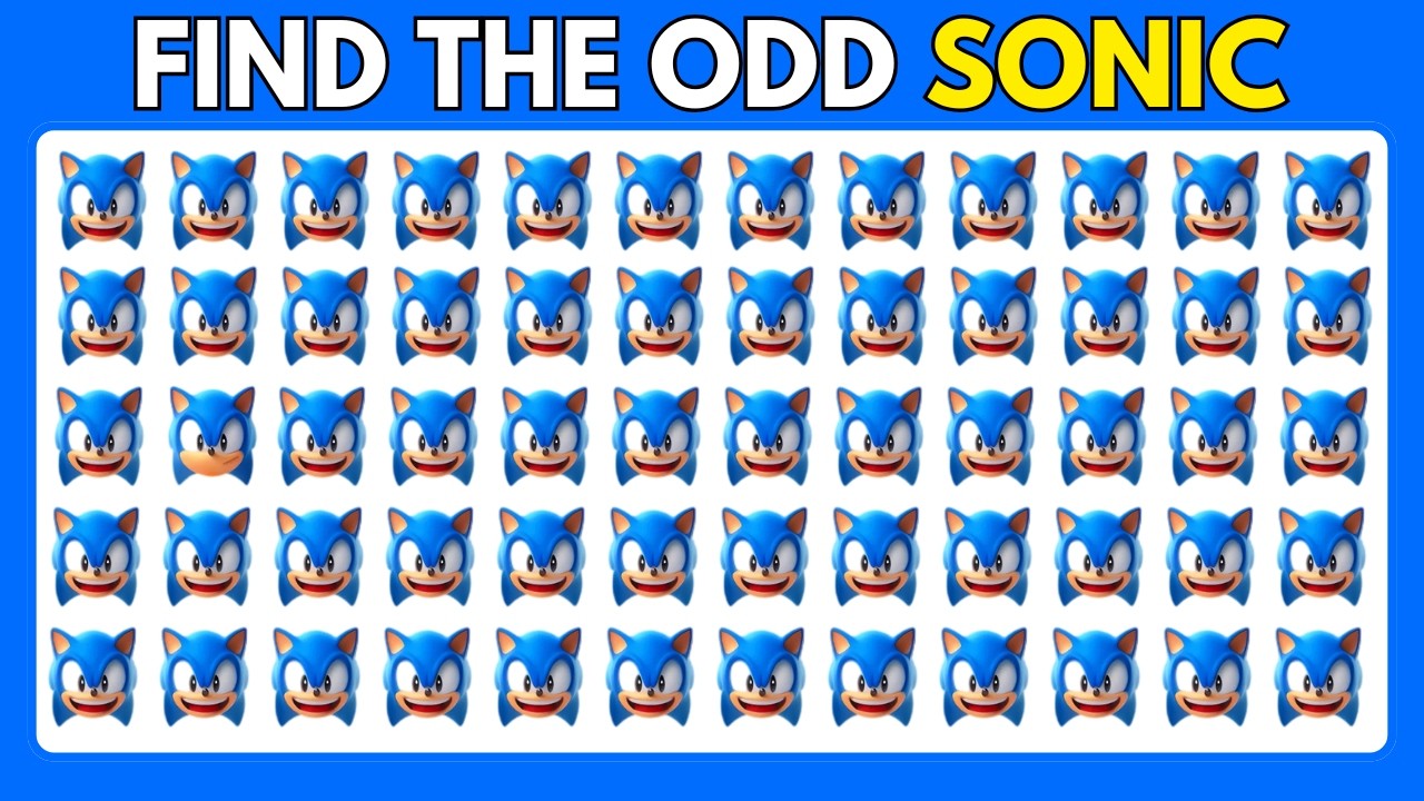 Find the ODD One Out - Sonic the Hedgehog Edition | 30 Epic Levels Quiz | Emoji Quiz