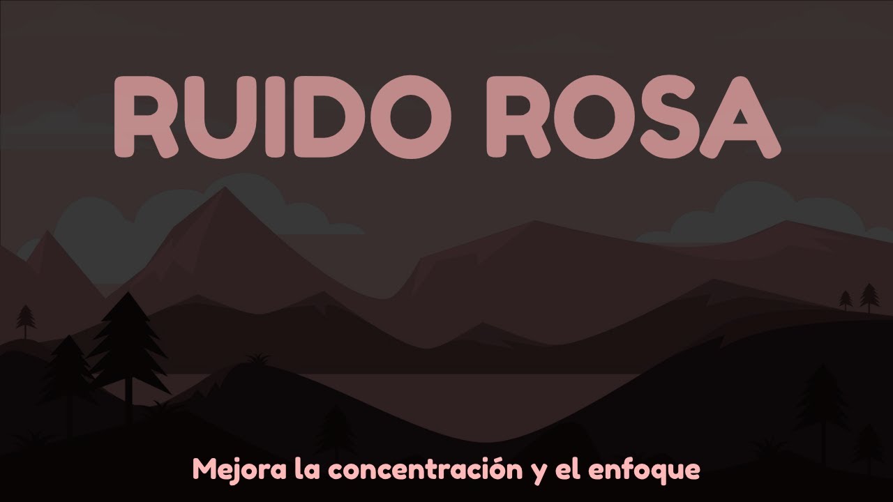RUIDO ROSA 4 horas: para DORMIR MEJOR. Mejora la CONCENTRACIÓN y REDUCE EL ESTRÉS (Pantalla NEGRA)