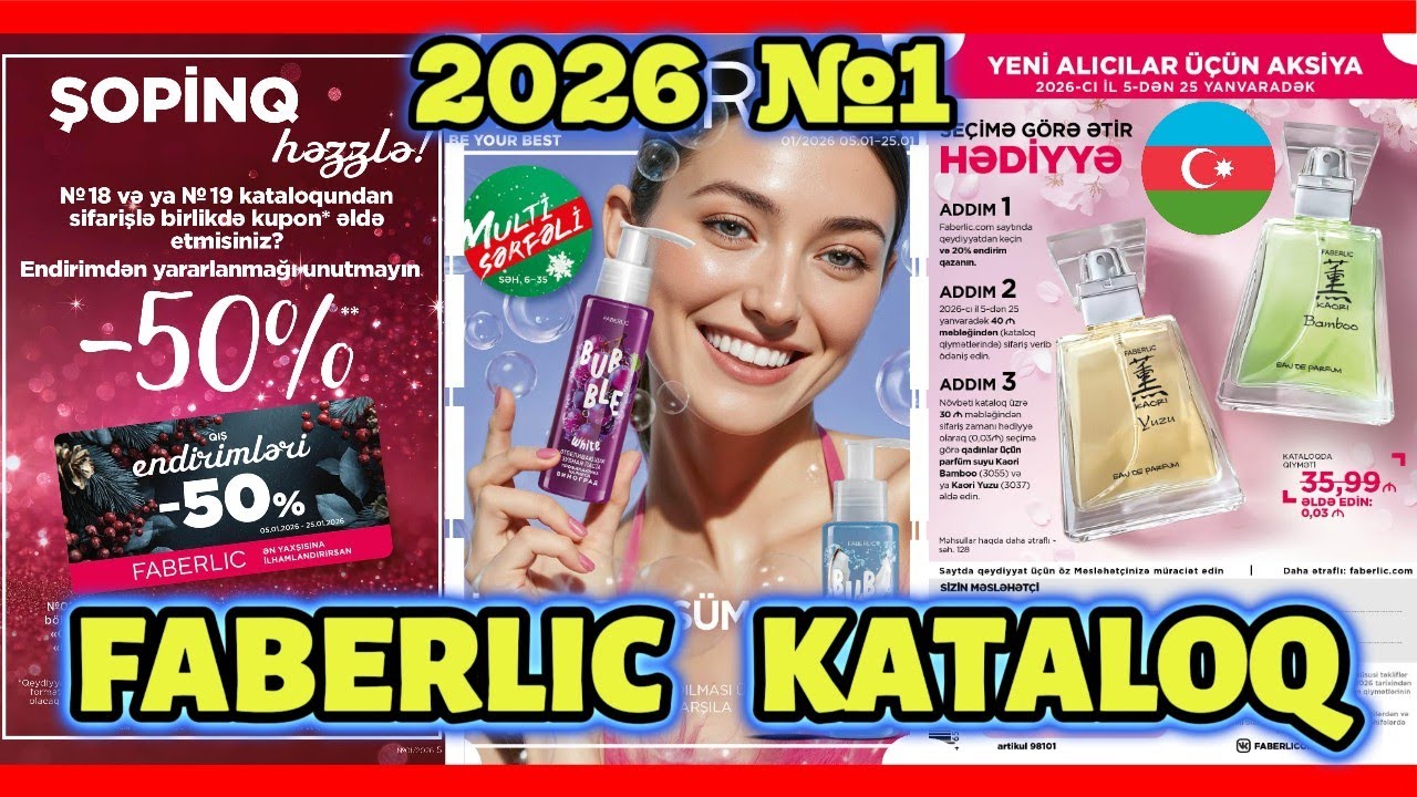 Faberlik Ən Yeni Kataloq 1 - 2026 | Faberlik Azerbaycan Kataloqu 2026  #faberlicazerbaycan
