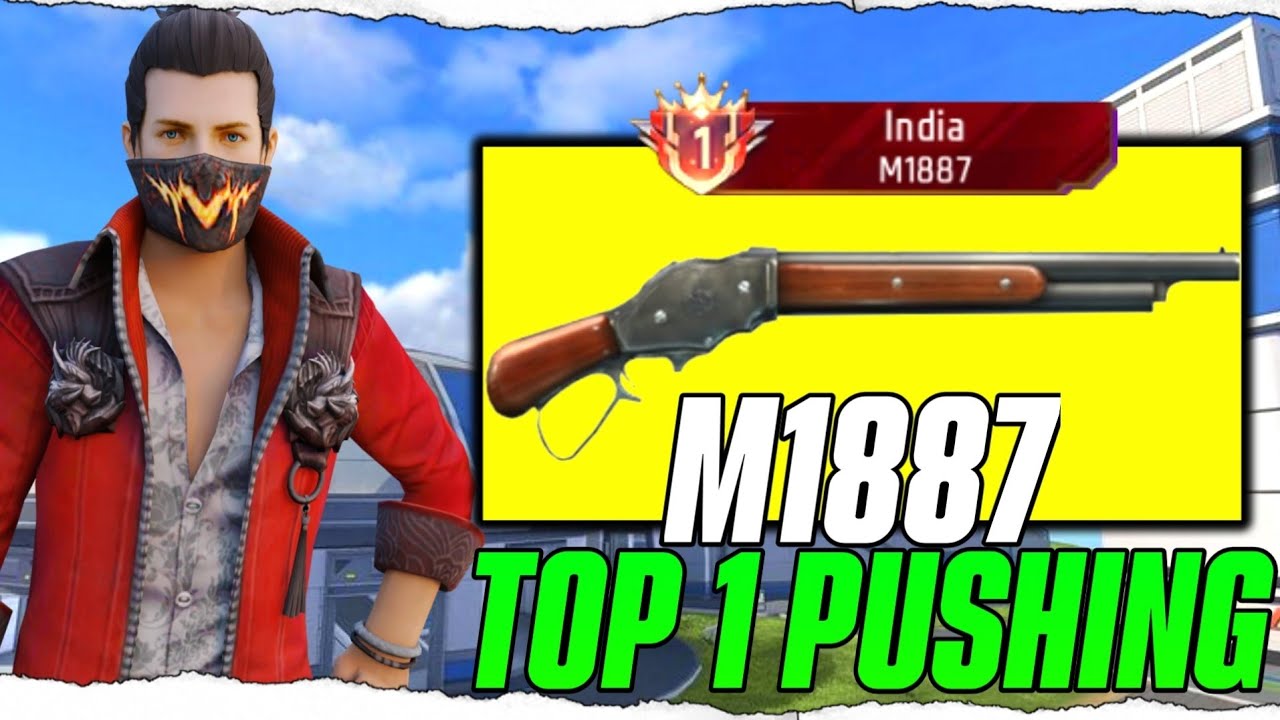 M1887 Shotgun🔥Nonstop Pushing For Top 1 Title🤯~LUFFY FF 🐉