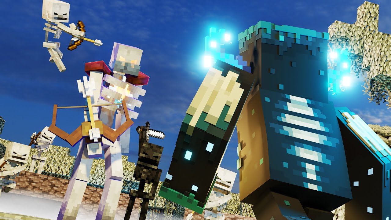 Warden vs Mutant Skeleton Army FIGHT | CREAKING ARMY vs HEROBRINE - (Minecraft Animation Movie)