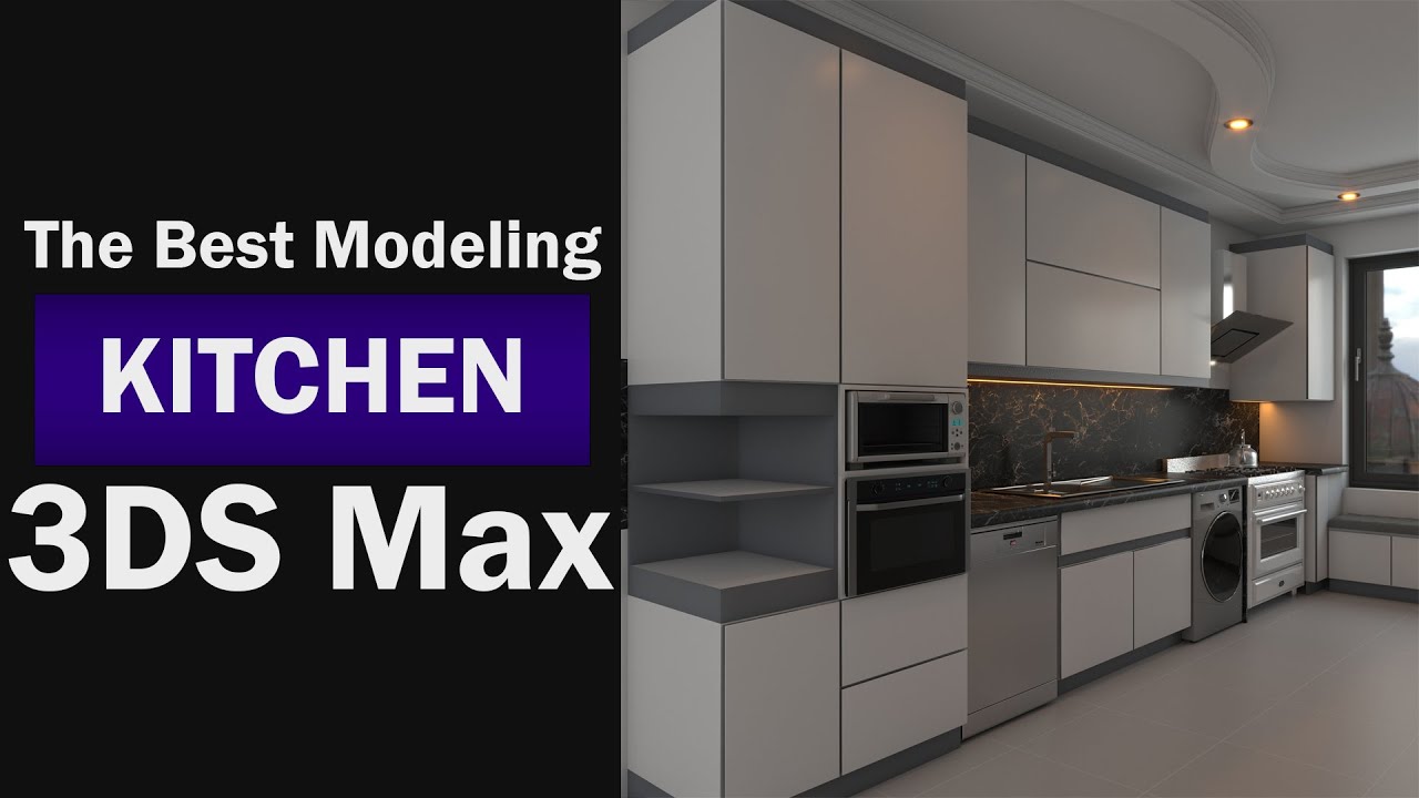 Kitchen modeling in 3ds max (2022)
