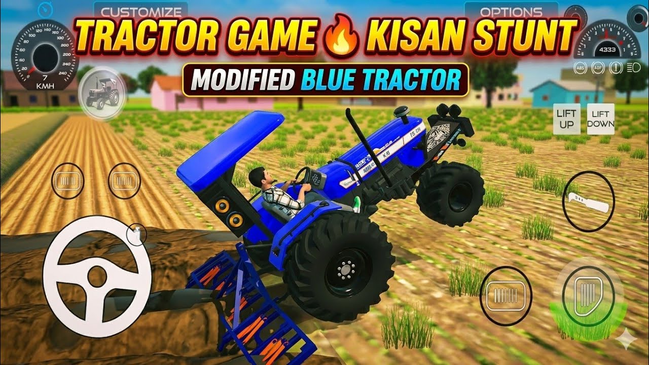 Sonalika 35 Modified: Heavy Duty Tractor Stunt Gameplay
