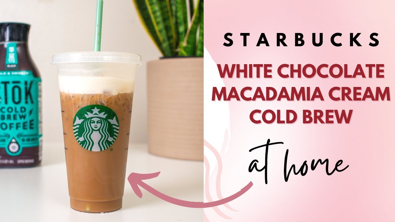 Холодный кофе Starbucks White Chocolate Macadamia Cream в домашних условиях — скопируйте рецепт Kat