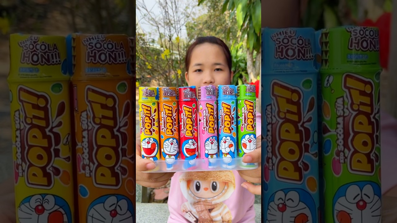 Lần Đầu Ăn Kẹo S&ocirc; C&ocirc; La Sữa Popit Nhiều M&agrave;u Sắc | @shortworld6188 #howto #eating #candy #shorts