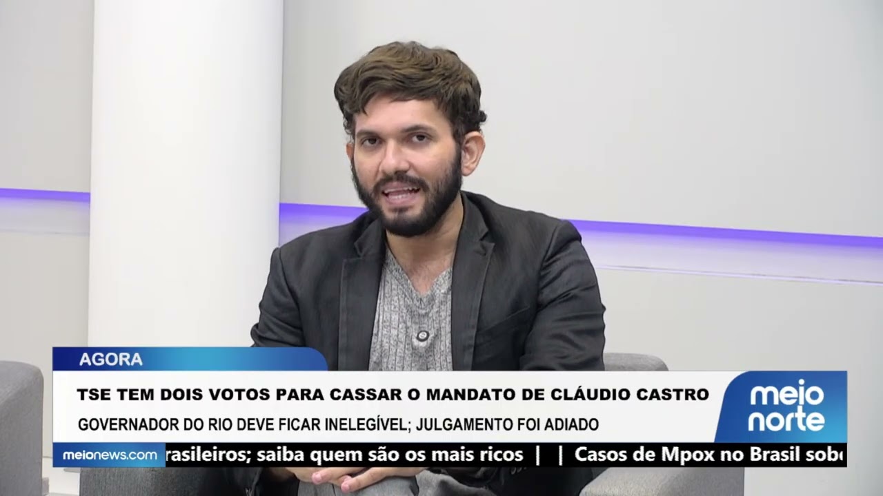 TSE tem dois votos para cassar mandato de Cláudio Castro | Agora Brasil