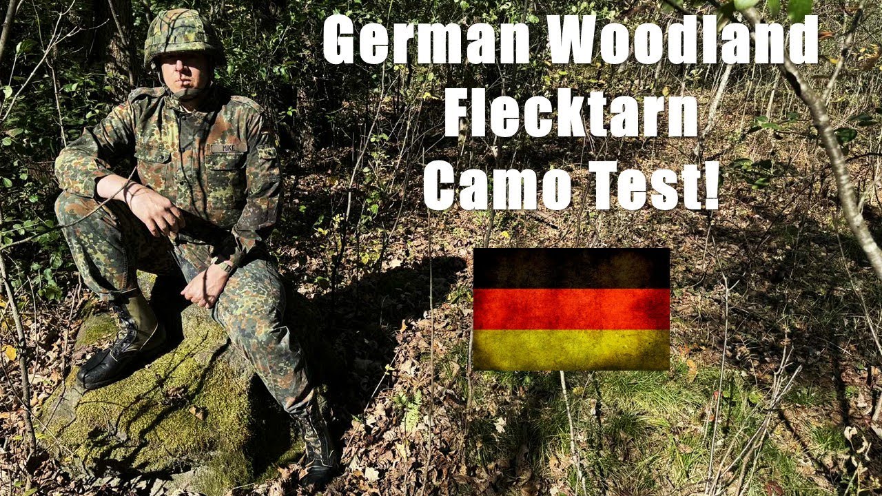 Тест немецкого лесного камуфляжа Flecktarn. (Осень)