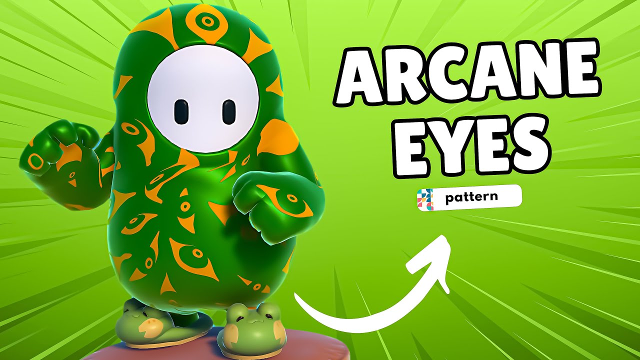 Fall Guys FREE ARCANE EYES PATTERN W New Customs Shows LIVE!