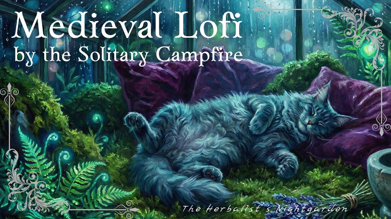 Lofi Playlist🔥The Herbalist's Nightgarden|Calm Focus|Cozy Chill|Fantasy Music For Study & Relaxing