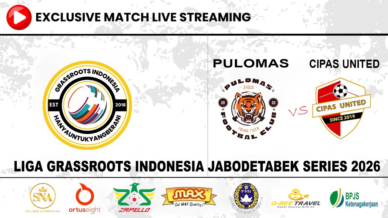 PULOMAS FC vs CIPAS UNITED | Liga Grassroots Indonesia JABODETABEK Series 2026 LIVEA