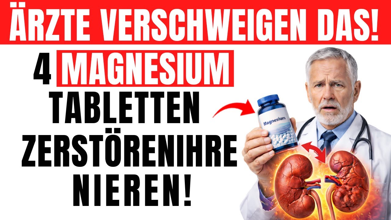 Ab 60: Diese 4 Magnesium-Tabletten machen Ihre Nieren KAPUTT – Ärzte kassieren trotzdem!