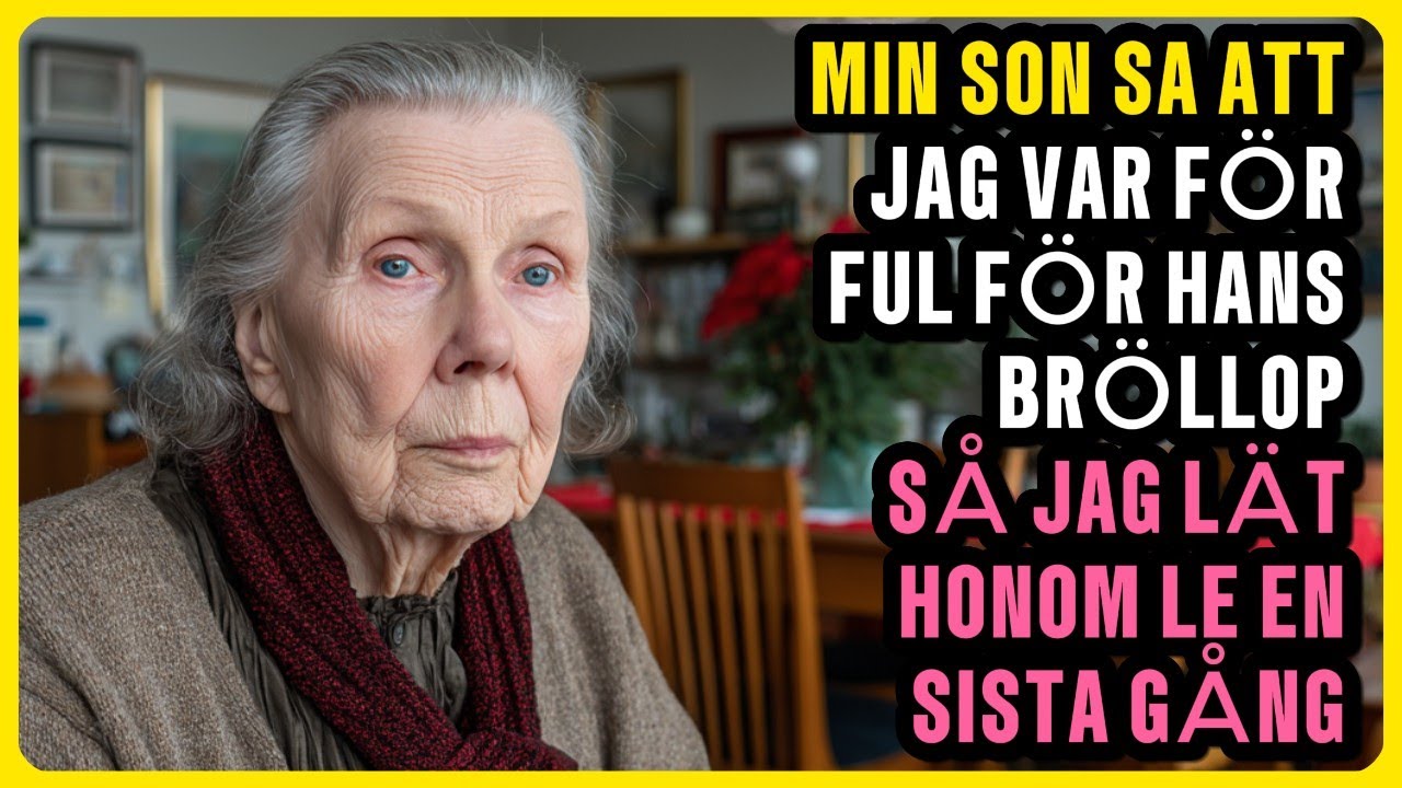Min Son Sa att Jag Var för Ful för Hans Bröllop – Så Jag Lät Honom Le en Sista Gång