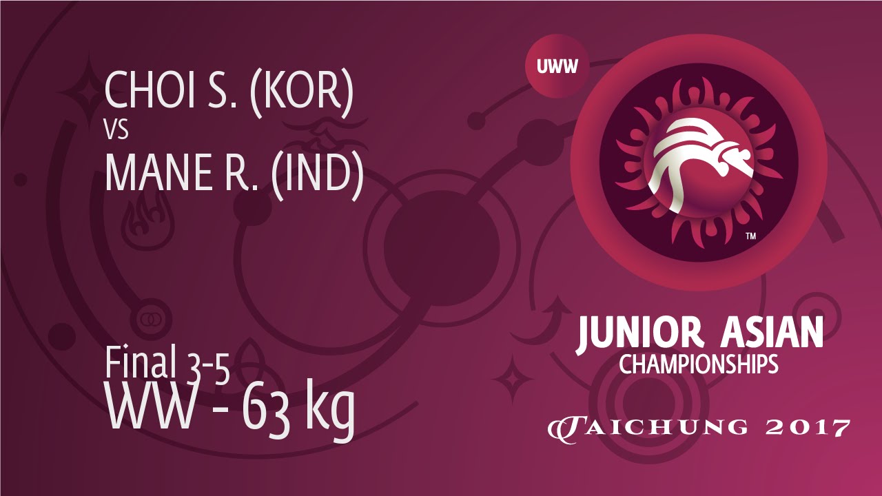 BRONZE WW - 63 kg: R. MANE (IND) df. S. CHOI (KOR) by FALL, 7-4