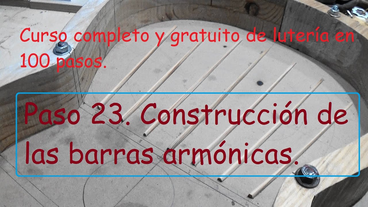 Construcción de guitarras españolas en cien pasos. Paso 23.