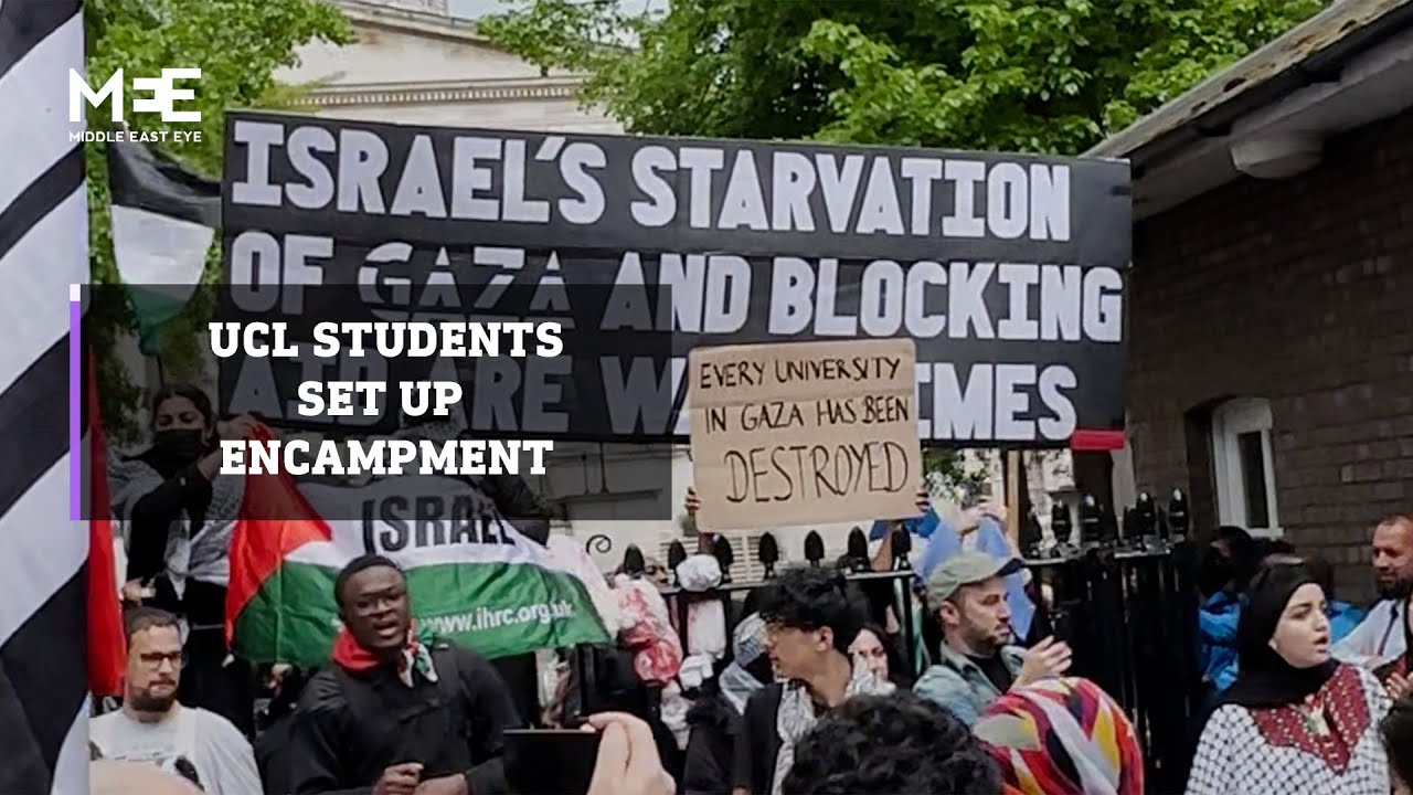 UCL students set up encampment