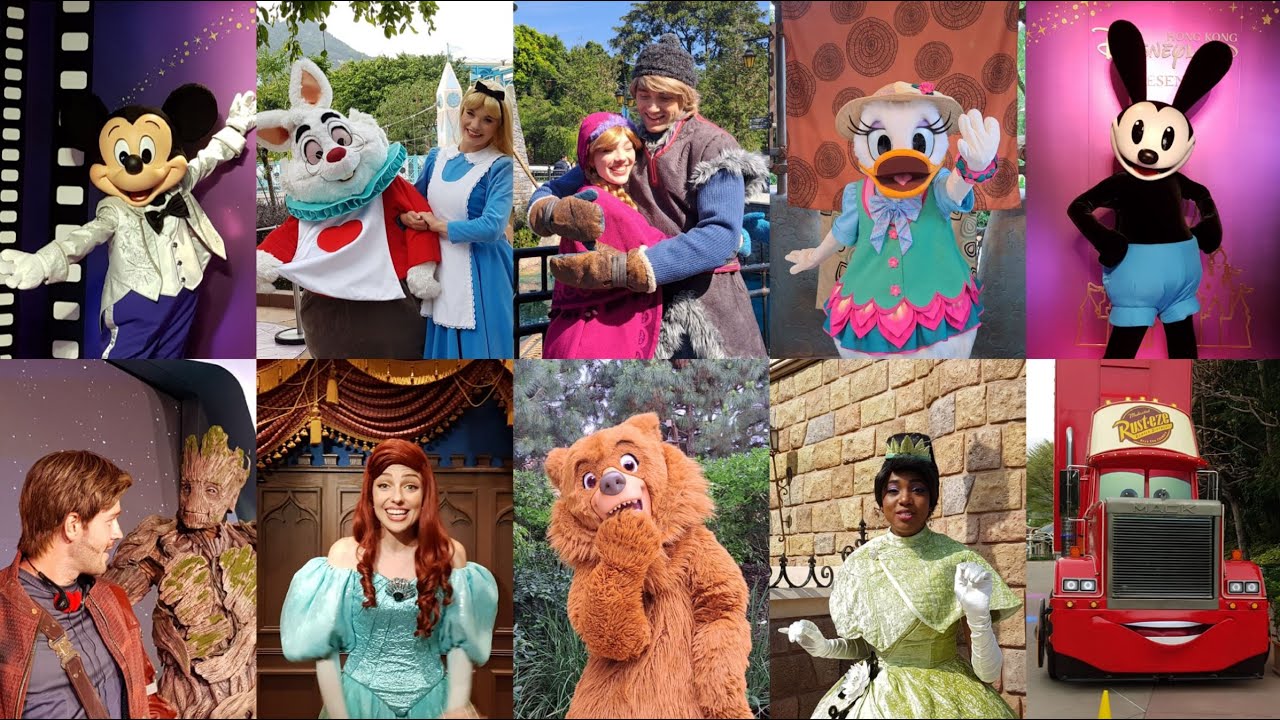 Hong Kong Disneyland 2023 Characters Meet & Greet Compilation 香港迪士尼樂園2023年迪士尼朋友