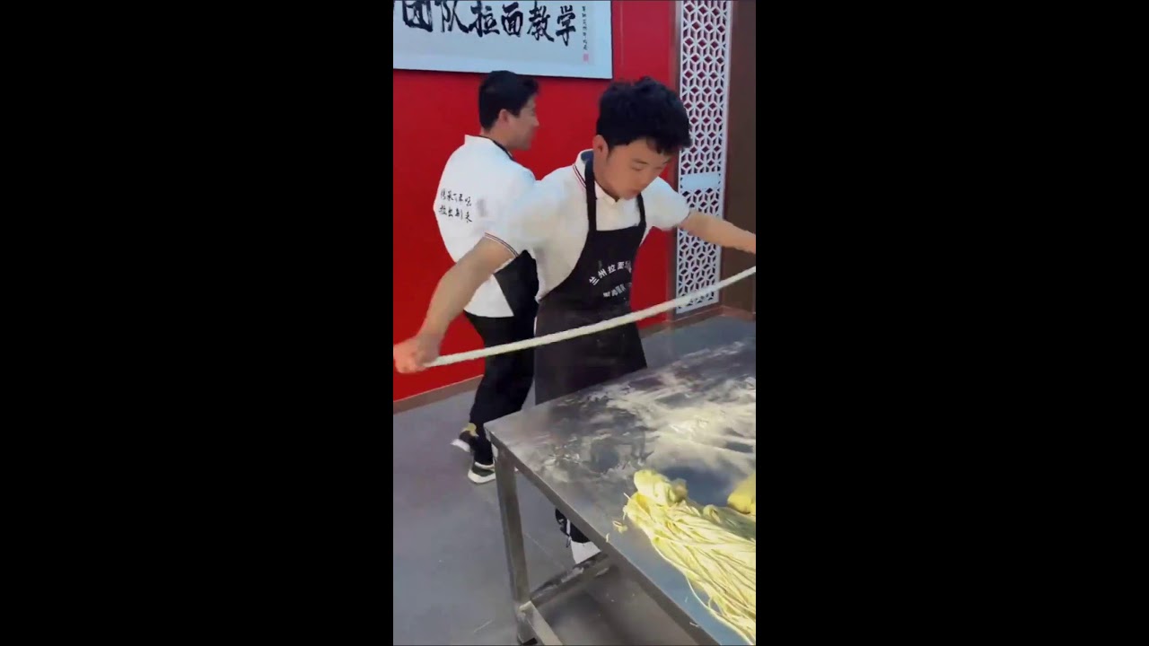 Teaching How to Make Hand Pulled Noodles