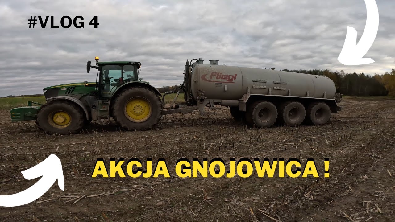 Wywóz gnojowicy 6R215 & Fliegl 25000L w GR Zakrzewscy #vlog 4