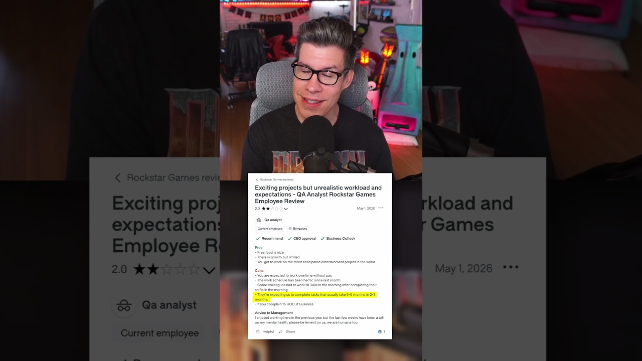 Anonymous Source Accuses Rockstar of Forcing Workers to Crunch for GTA 6