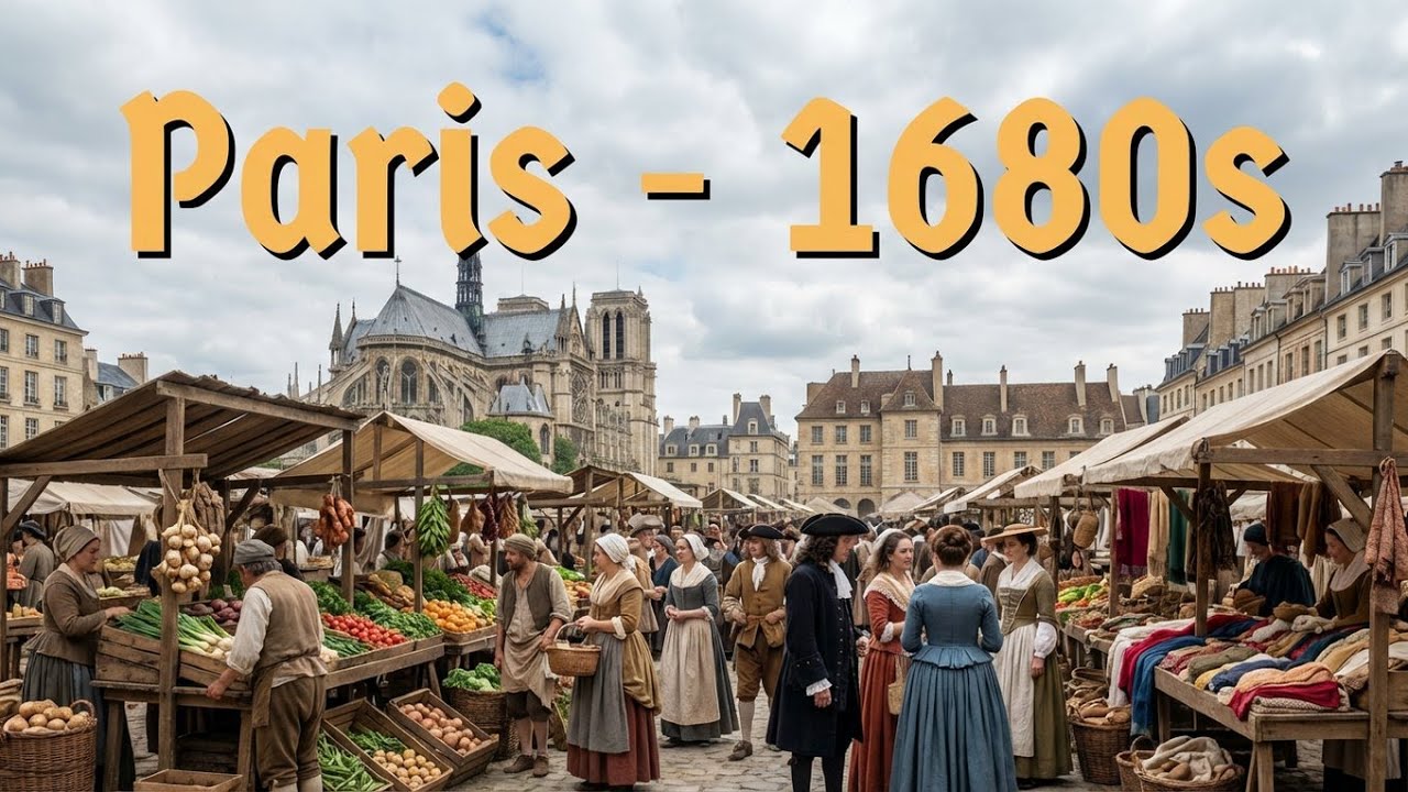 The BRUTAL Truth of Paris 1680 Market Life (AI Reconstruction)