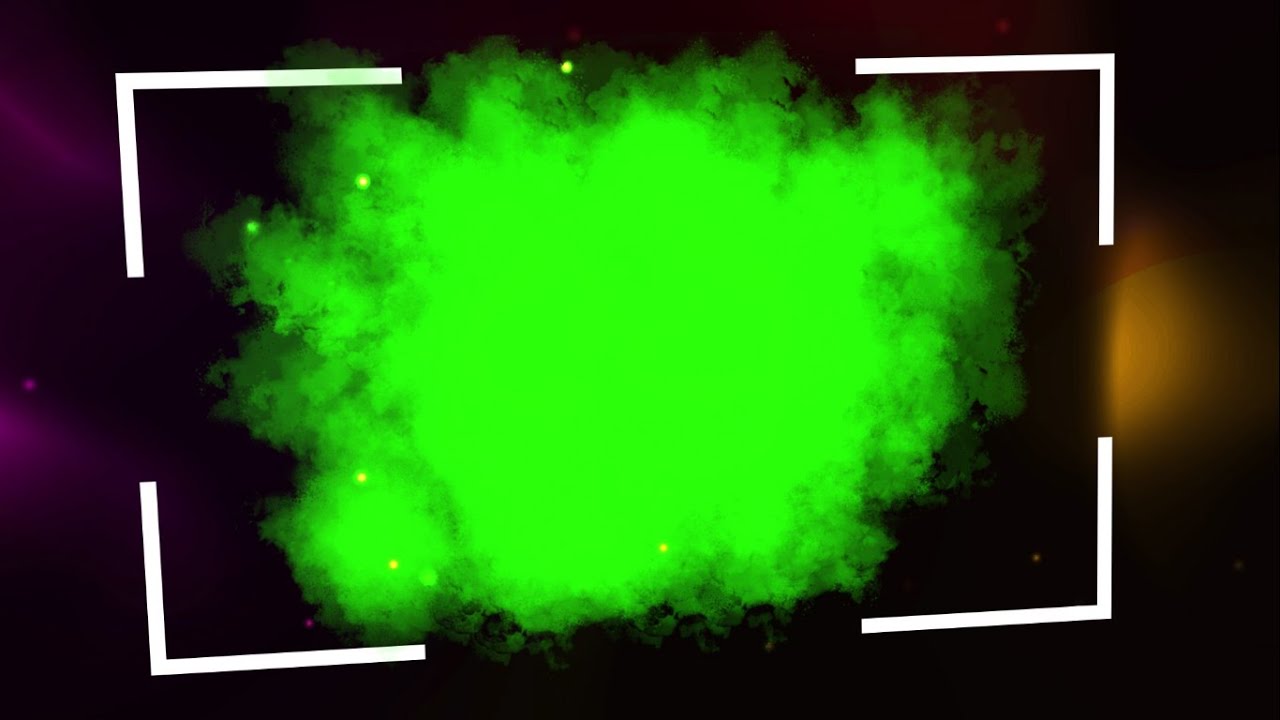 Fog Frame Transition Green Screen | Green Screen Photo transition