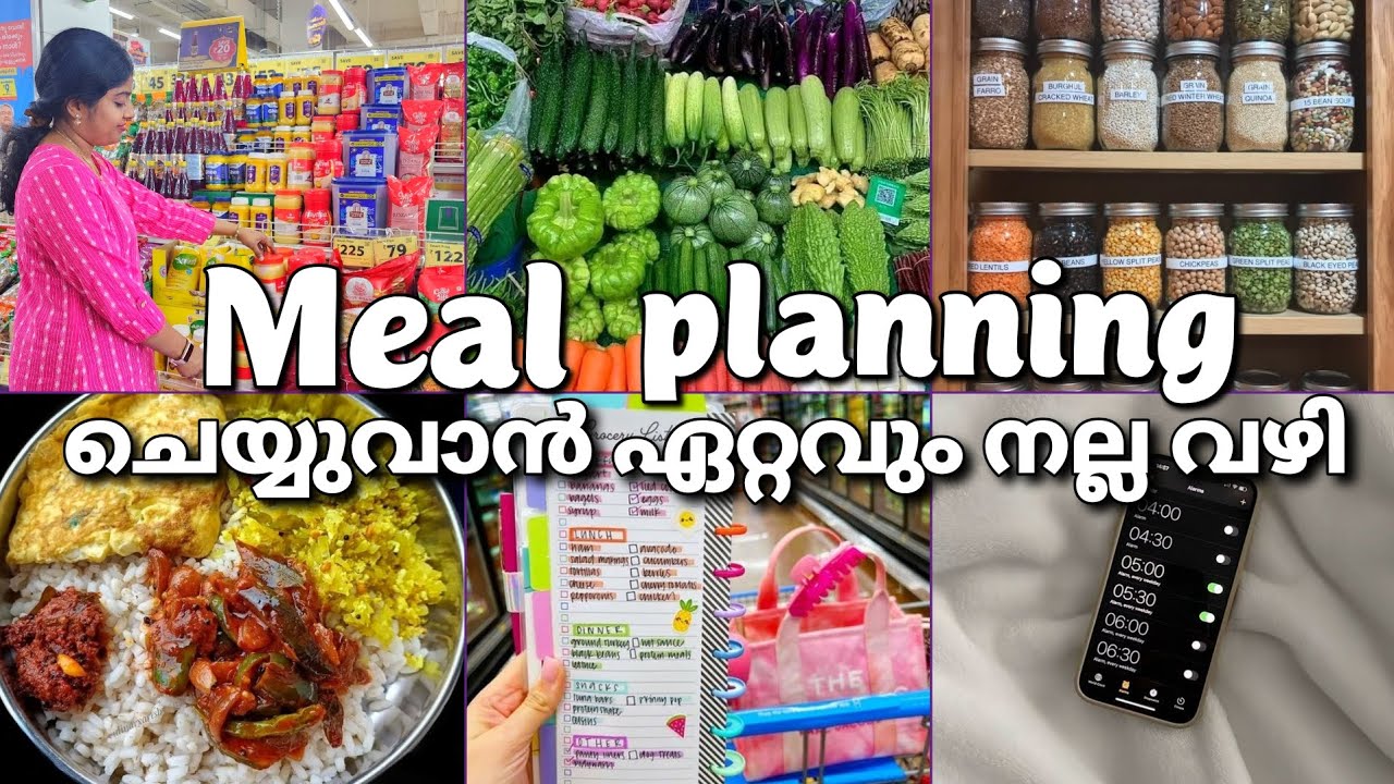 How to meal plan Malayalam | Kerala meal planning idea tips and tricks | Meal planning ideas