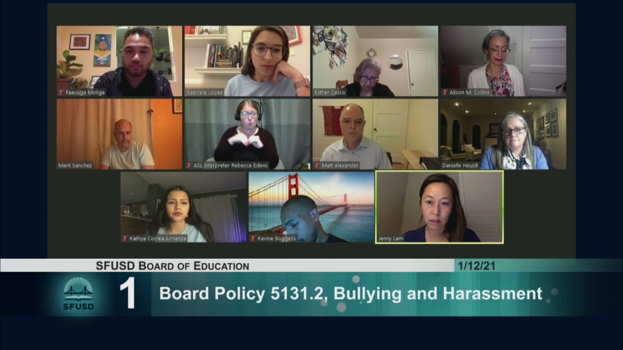 Discussion of Sexual Harassment Policy &mdash; Jan 12, 2021 Board Mtg.