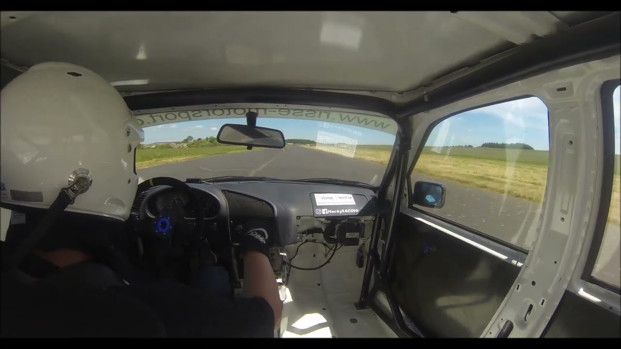 Hackyracing BMW e36 318is Schneewittchen Bitburg MSV Osann Monzel 2022 Slalom Onboard Sound Action