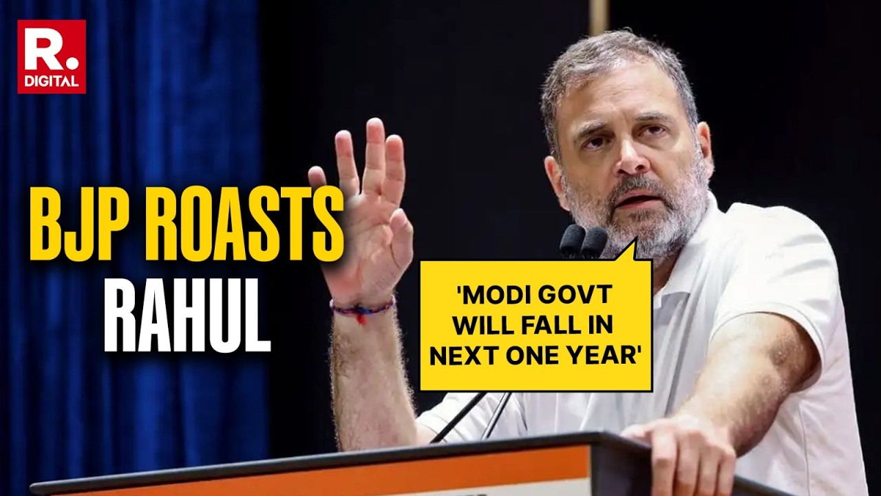 Rahul Gandhi&rsquo;s &lsquo;Modi Govt Will Fall In A Year&rsquo; Statement Receives Strong Counterattack From BJP