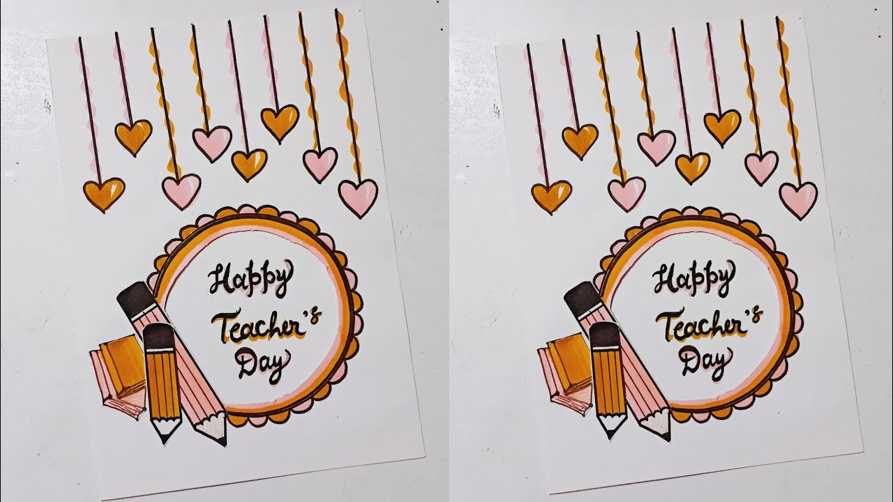 Teacher's day special card making 2025 / Teacher's day greeting card handmade easy beautiful