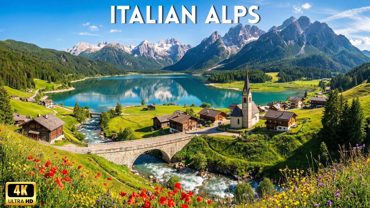 Italian Alps 4K 🇮🇹 | Majestic Peaks, Crystal Lakes & Timeless Italian Alpine Beauty