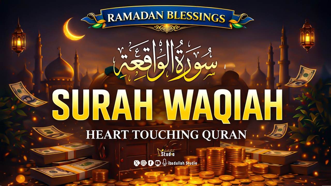 Listen Every Day in Ramadan Surah Al-Waqiah (سورة الواقعة) | For Rizq, Barakah & Financial Blessings