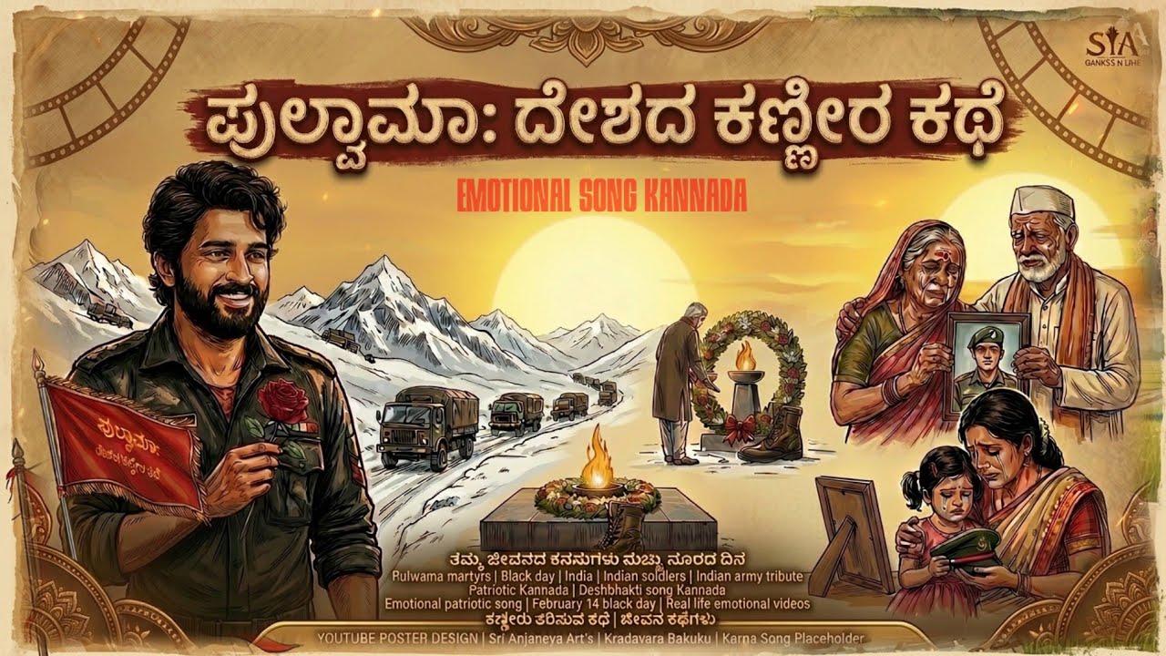 ಪುಲ್ವಾಮಾ: ದೇಶದ ಕಣ್ಣೀರ ಕಥೆ | PULWAMA BLACK DAY | February 14th | emotional song | #song 