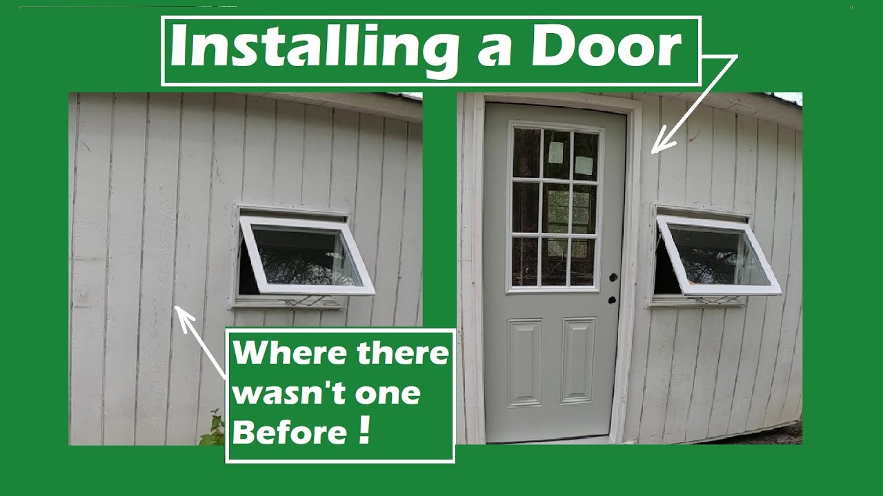 Installing A Door Where There Wasn't One Before - How to install an exterior door - Do-It-Yourself