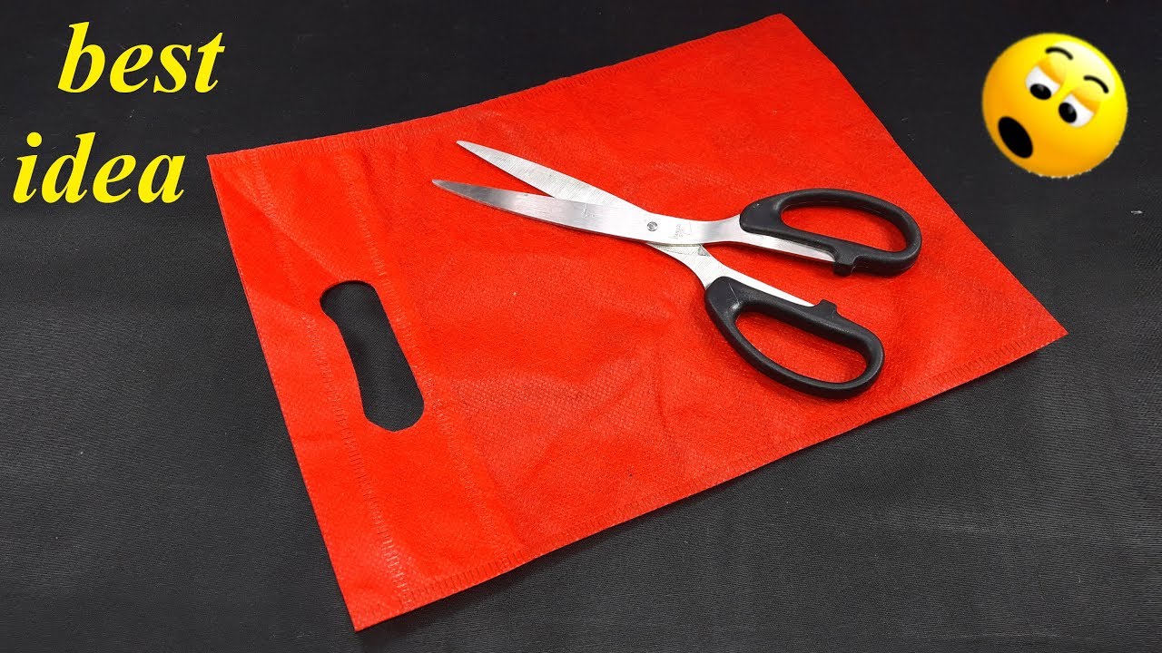 Waste material reuse idea | Best out of waste | DIY arts and crafts | recycling tissue bag