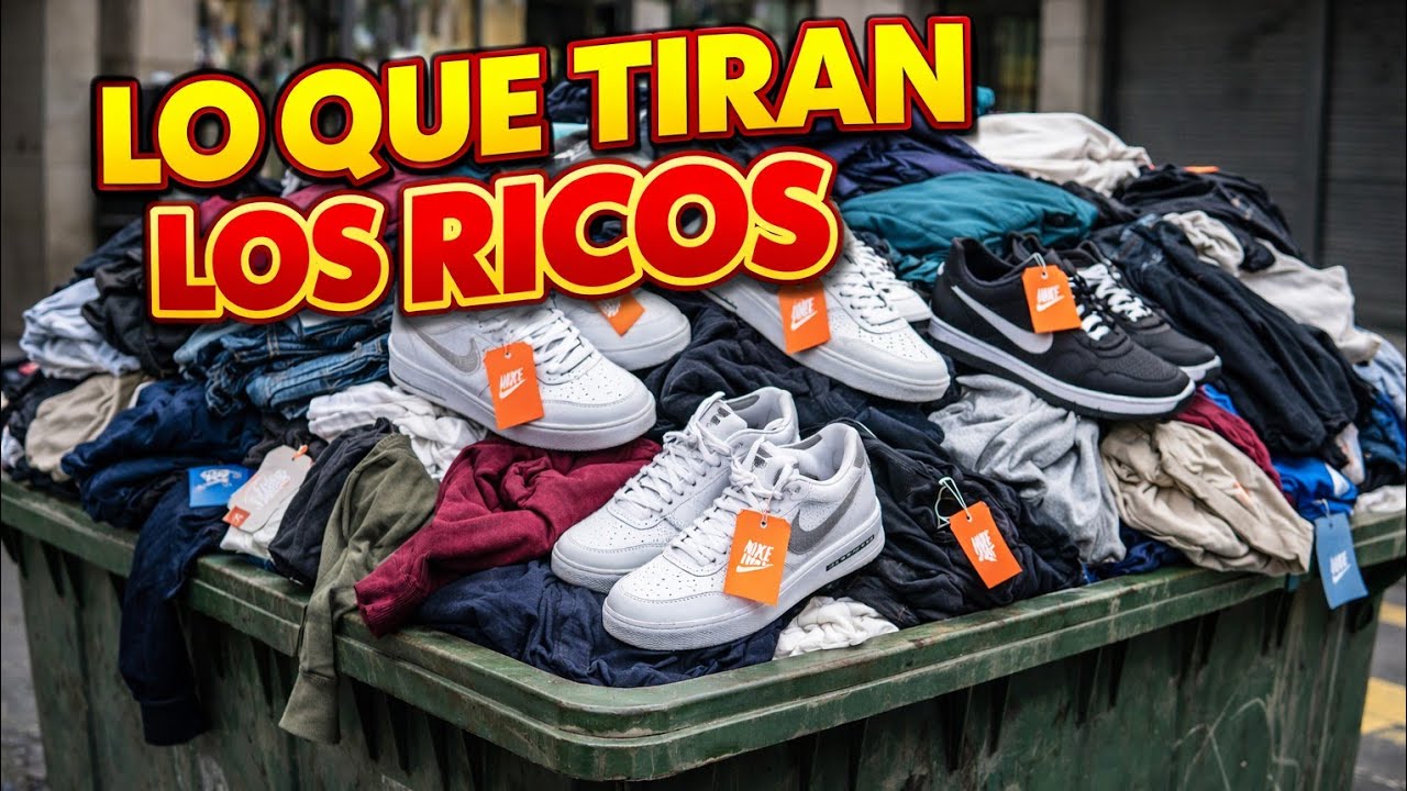  INCREÍBLE LO QUE TIRAN LOS RICOS A LA BASURA ROPAS DE MARCAS 