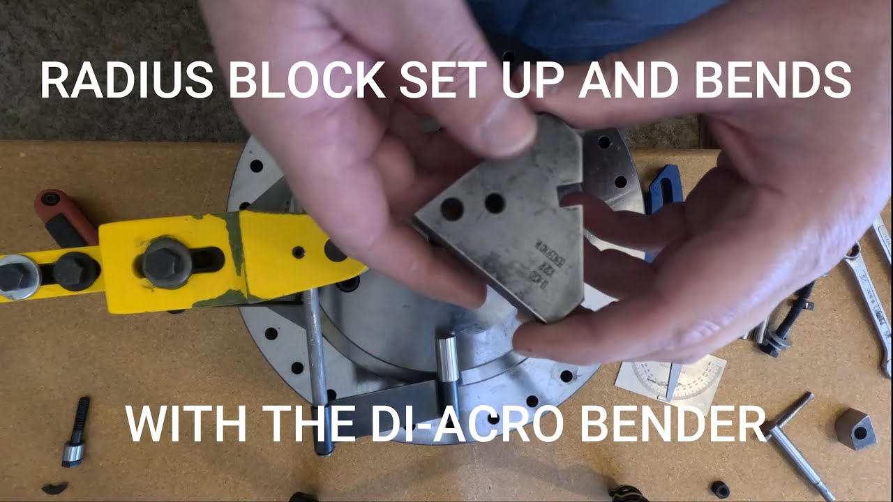RADIUS BLOCK set up for the DI-ACRO ROTARY BENDER