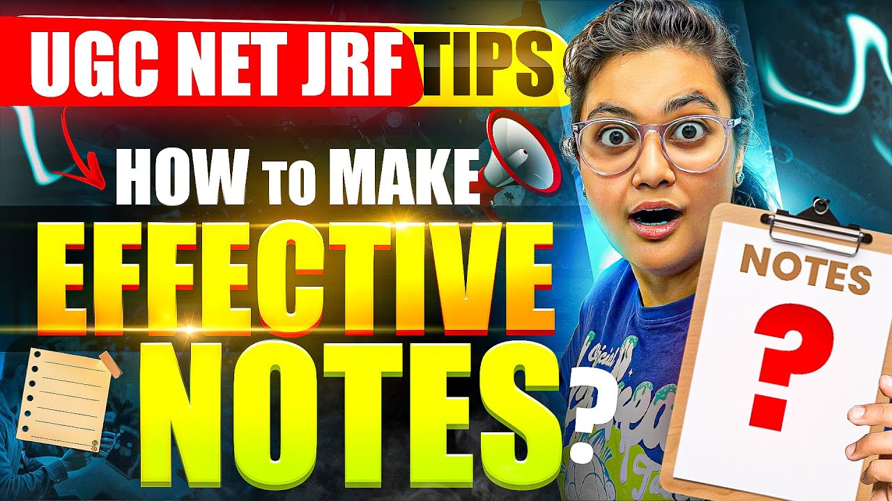 UGC NET JRF Tips | How to Make Effective Notes for UGC NET 2026 | Smart Strategy by Aditi Mam