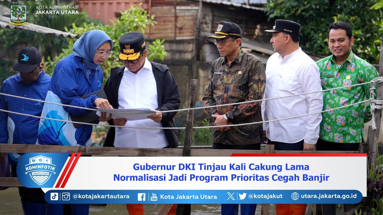 Gubernur DKI Tinjau Kali Cakung Lama, Normalisasi Jadi Program Prioritas Cegah Banjir