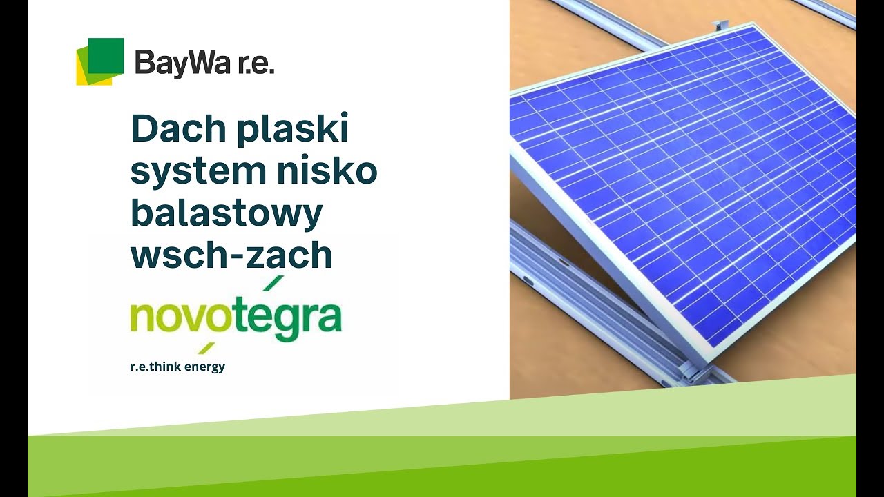 novotegra -  dach plaski -  system nisko balastowy - wsch-zach