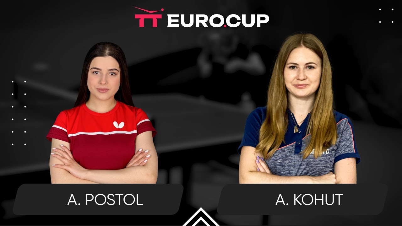 13:05 Anastasiia Postol - Alina Kohut   23.01.2026 TT EURO.CUP Women Ukraine Master. TABLE 3