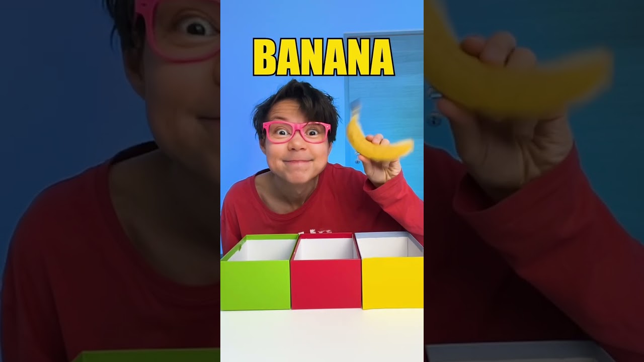 🌈 Learn Colors with Fruits & Veggies (Kids Game!) 🍎 #shorts