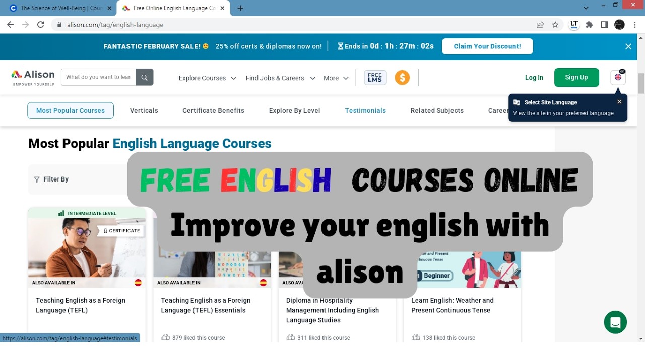 👉 Free English Course + Certificate!😳