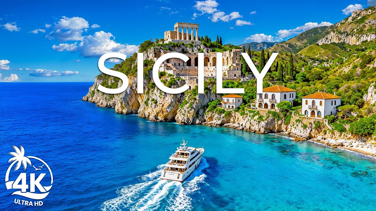 Sicily 4K UHD – Where Volcanoes Rise Above the Mediterranean and Ancient Cities Meet the Sea