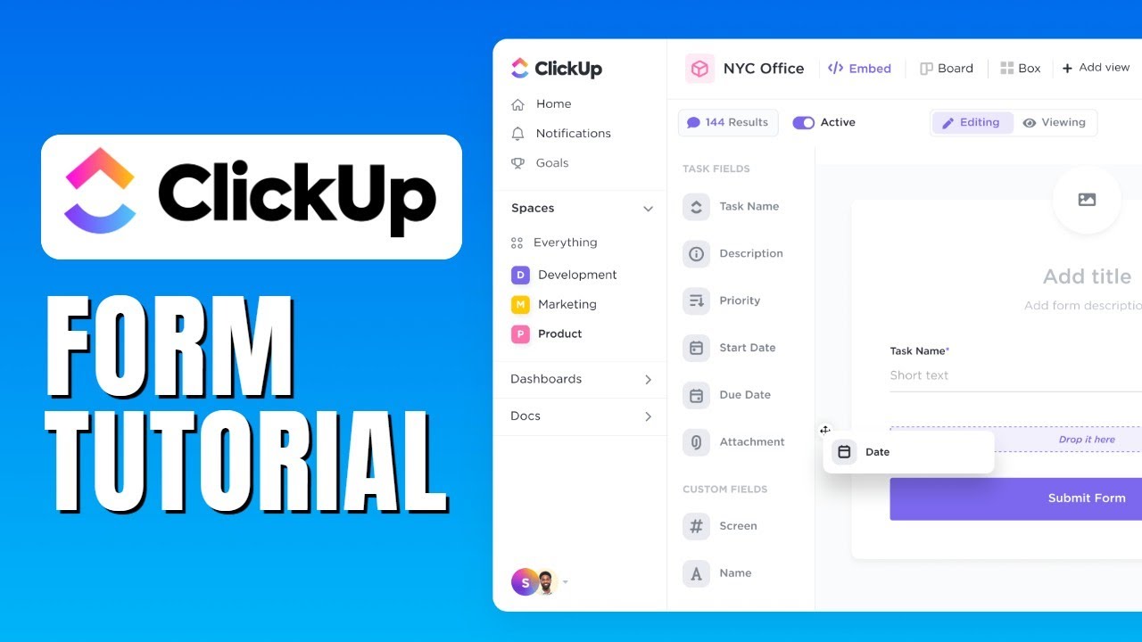 Clickup Form Tutorial - How To Use Forms In Clickup