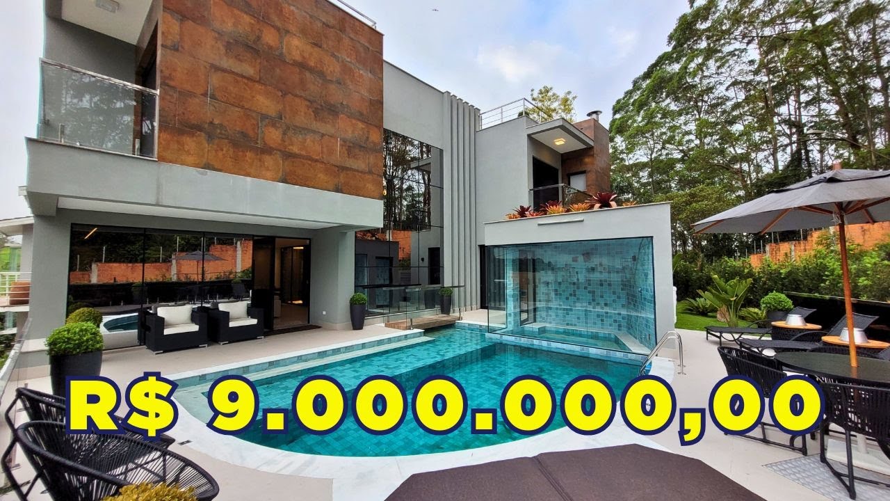 Casa à venda no Condomínio Swiss Park (5 quartos, 8 banheiros e 7 vagas)  -  R$ 9.000.000