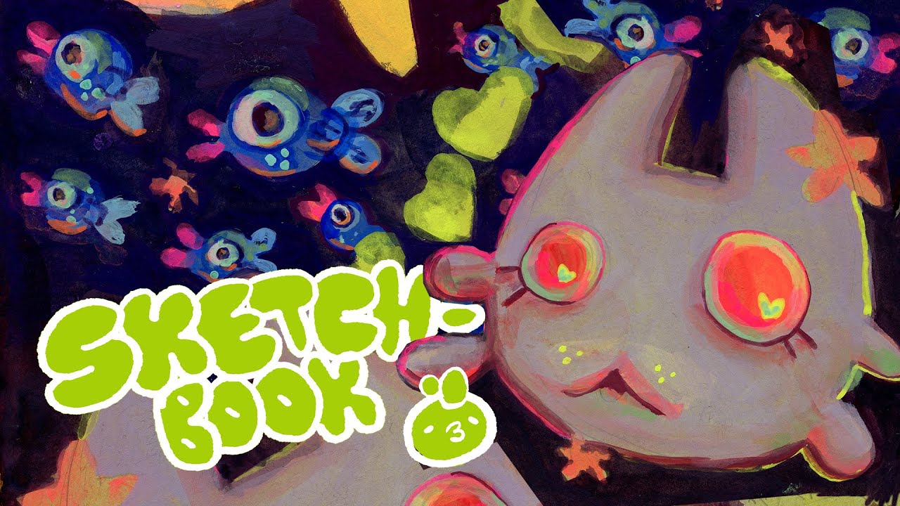 Acryla Gouache in my Sketchbook! and it's about time