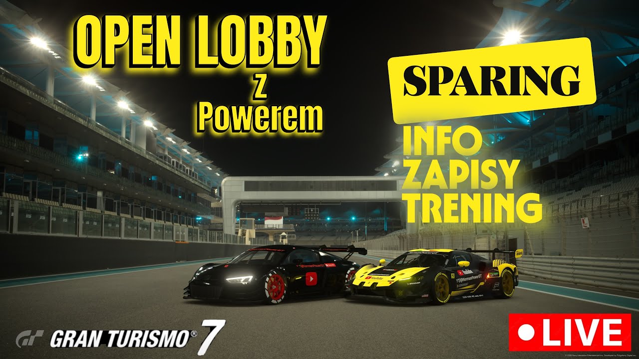 Gran Turismo 7 / OPEN LOBBY z Powerem #39 / Szykuje się pierwszy sparing z widzami kanału.