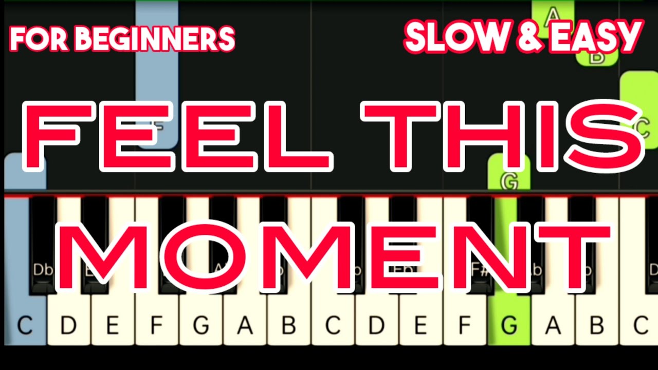PITBULL FT. CHRISTINA AGUILERA - FEEL THIS MOMENT | SLOW & EASY PIANO TUTORIAL